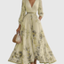 Carla | Women's Sleeveless A-Line Midi Dress - Yellow