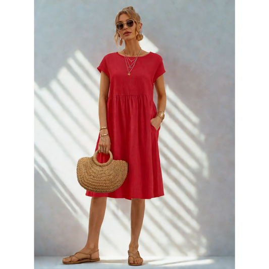 Kiara | Chic Casual Pocket Dress for Everyday Elegance