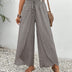 Iridessa | Lightweight Flowing Casual Trousers with Elastic Waist - Black