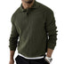 Demetrius | Men's Long Sleeve Polo Sweater in Luxurious Knit - Green