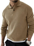 Demetrius | Men's Long Sleeve Polo Sweater in Luxurious Knit