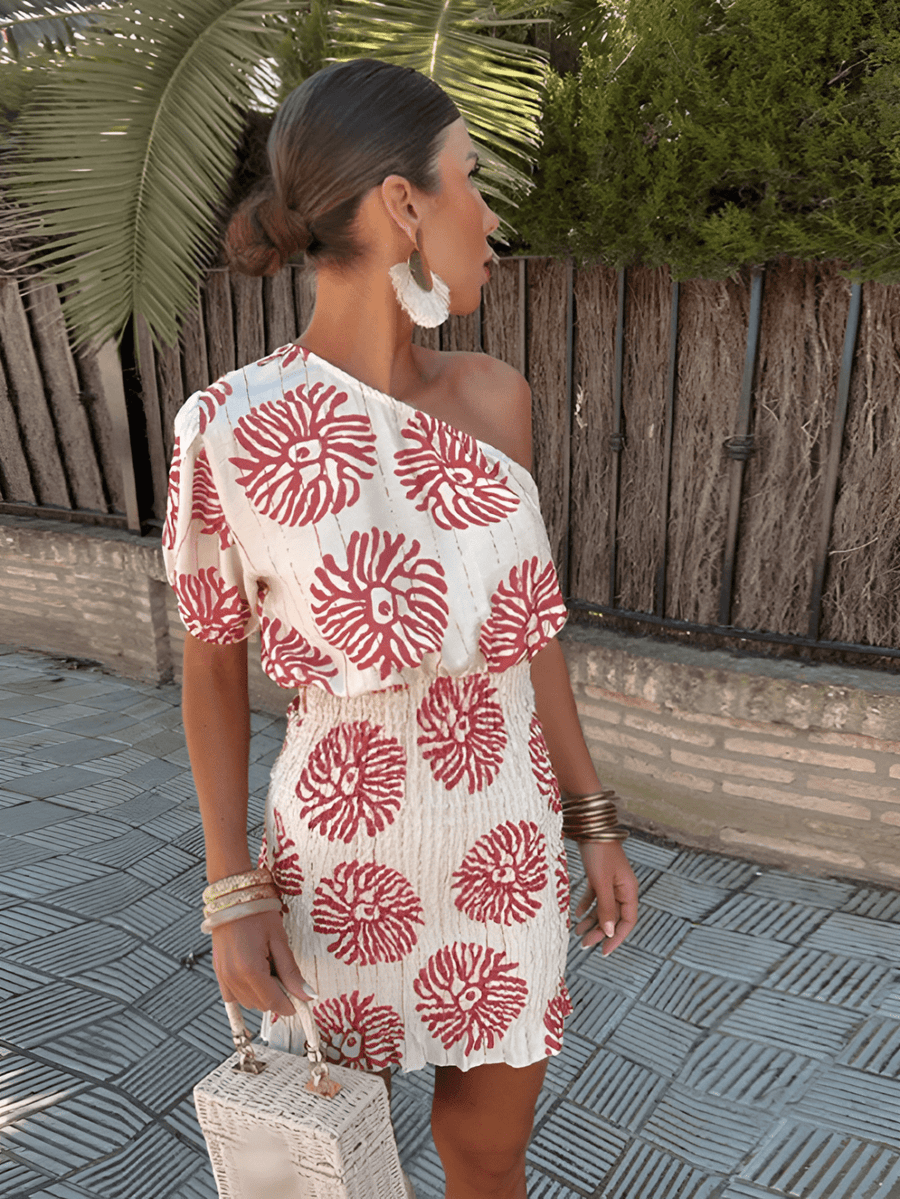 Melinda | Elegant Summer Mini Dress in Bold Prints