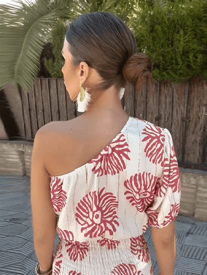 Melinda | Elegant Summer Mini Dress in Bold Prints