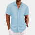 Chester | Men's Casual Button-Down Shirt - Light Blue