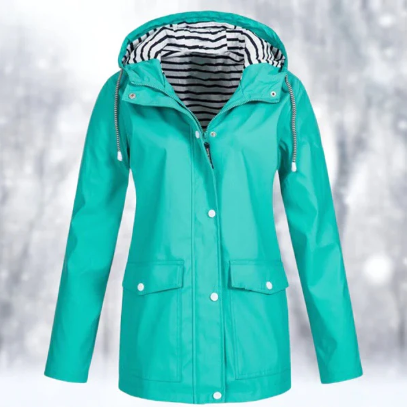Emily Hooded Raincoat