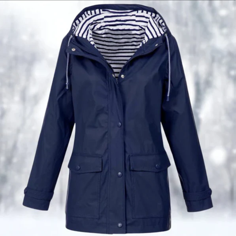Emily Hooded Raincoat