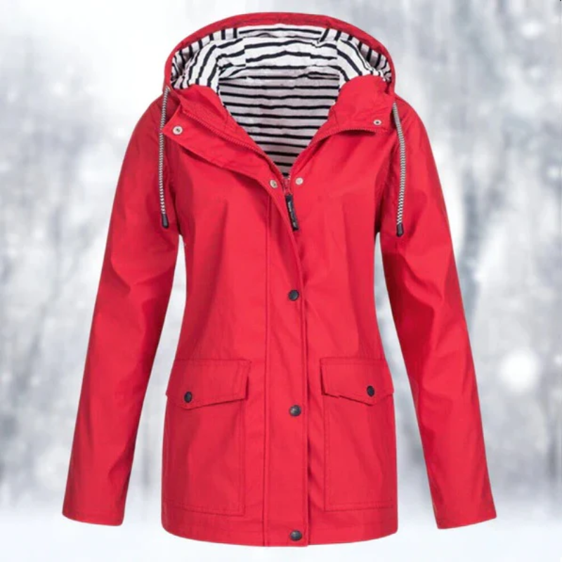 Emily Hooded Raincoat