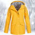 Emily Hooded Raincoat - Yellow