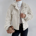 Mandy | Women's Button-Down Sherpa Jacket - White