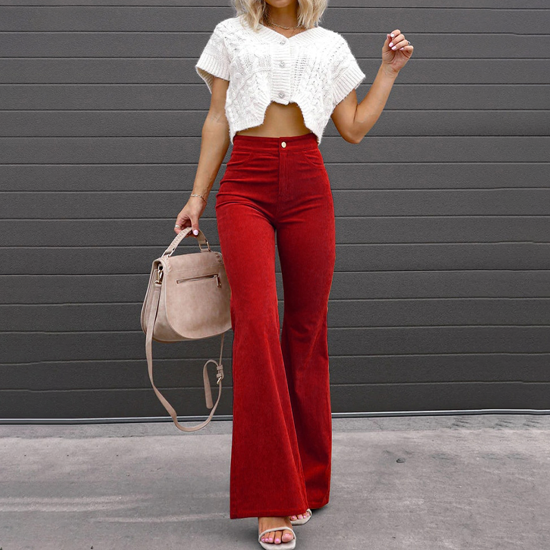 Stine | Chic High-Waist Flared Pants