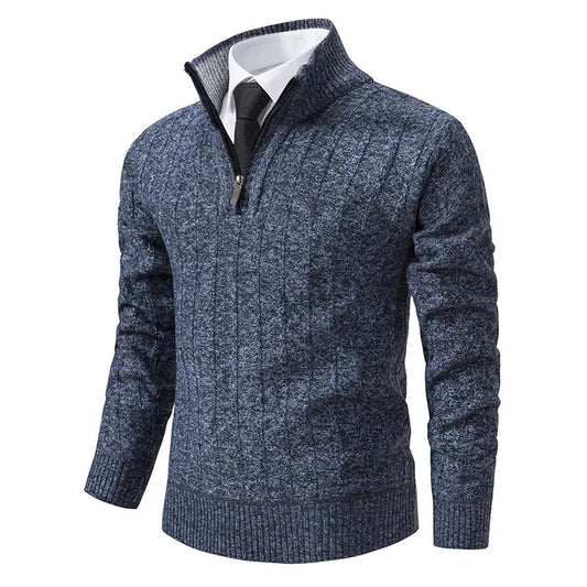 Dawson | Men's Quarter Zip Cable Knit Sweater