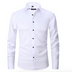 Dennis | Men's Slim-Fit Long Sleeve Dress Shirt - White