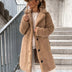 Doris | Women's Oversized Teddy Long Coat - Beige