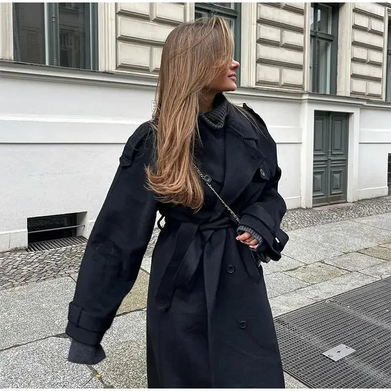 Cheri | Women's Double-Breasted Trench Coat