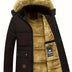 Men's Hooded Quilted Puffer Jacket - Black