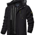 Dorian | Men's Lightweight Hooded Rain Jacket - Black