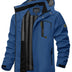 Dorian | Men's Lightweight Hooded Rain Jacket - Denim Blue