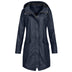 Jocelyn | Women's Hooded Raincoat - Marine Blue