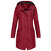Jocelyn | Women's Hooded Raincoat - Red