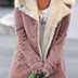 Loretta | Women's Mid-Length Button-Front Jacket - Pink