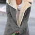 Loretta | Women's Mid-Length Button-Front Jacket - Grey