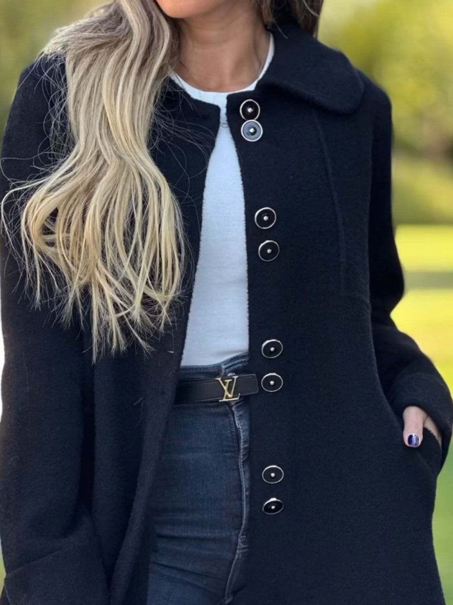 Harper | Women's Single-Breasted Knee-Length Coat