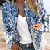 Judy Floral Bomber Jacket - Blue
