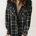 Marilyn | Women's Hooded Flannel Jacket - Black