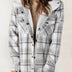 Marilyn | Women's Hooded Flannel Jacket - White