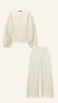 Elaine | Women's Wide Leg Co-Ord Set in Luxurious Fabric