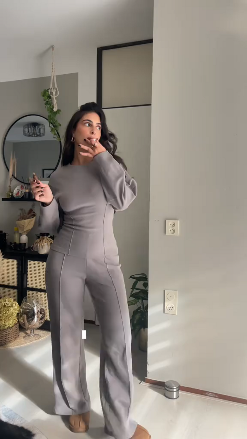 Elaine | Women's Wide Leg Co-Ord Set in Luxurious Fabric