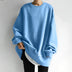 Virginia Oversized Women's Sweatshirt - Blue