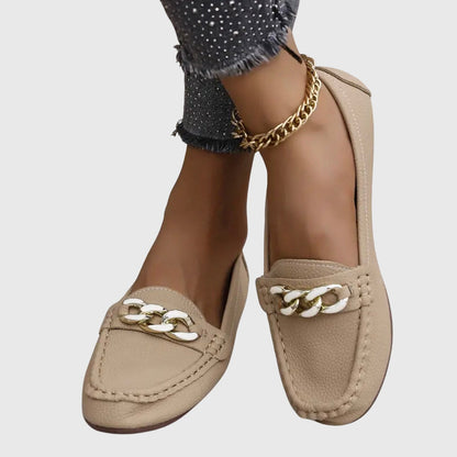 Connie | Women's Chain Detail Slip-On Loafers