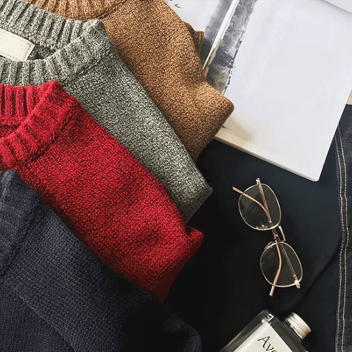 Floyd | Men's Crew Neck Sweater with Elbow Patches