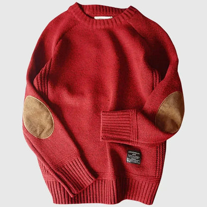 Floyd | Men's Crew Neck Sweater with Elbow Patches