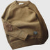 Floyd | Men's Crew Neck Sweater with Elbow Patches - Brown