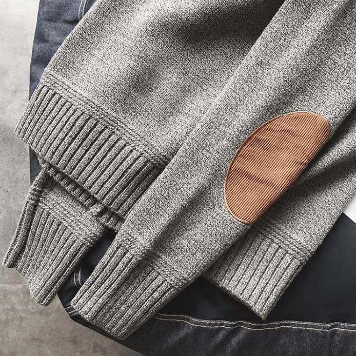 Floyd | Men's Crew Neck Sweater with Elbow Patches