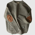 Floyd | Men's Crew Neck Sweater with Elbow Patches