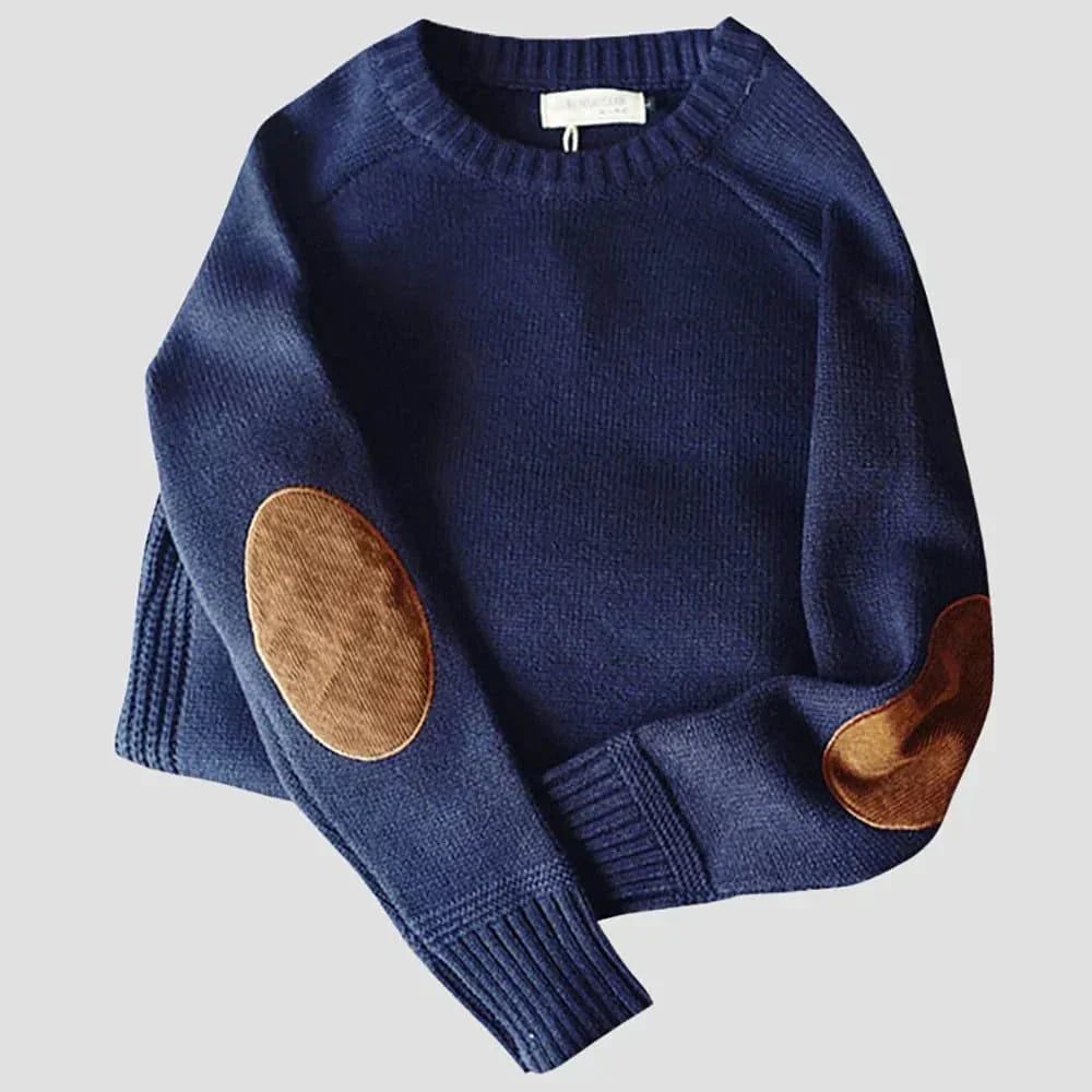 Floyd | Men's Crew Neck Sweater with Elbow Patches