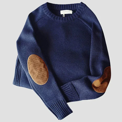 Floyd | Men's Crew Neck Sweater with Elbow Patches