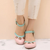 Casey | Orthopedic Ankle Strap Heels in Luxe Leather - Pink