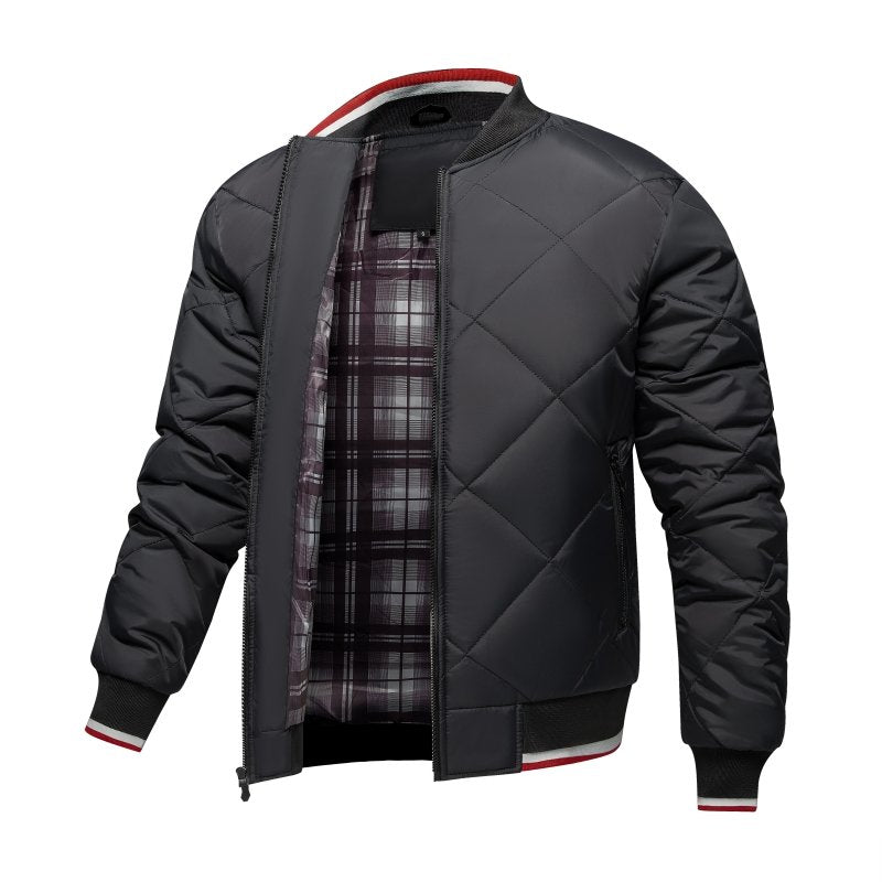 Paul Men's Diamond Quilted Bomber Jacket
