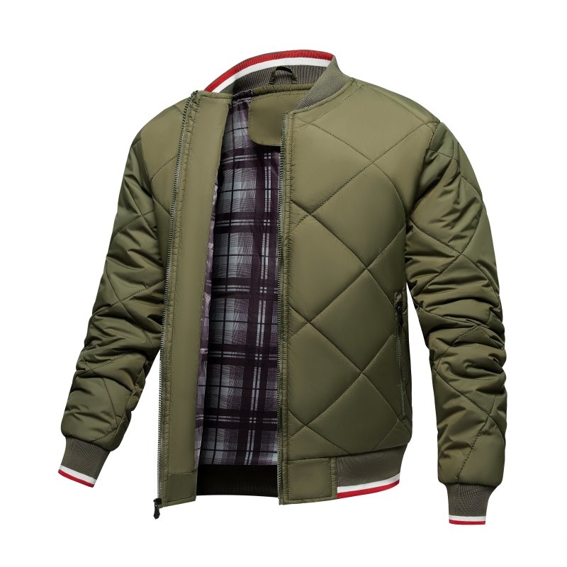 Paul Men's Diamond Quilted Bomber Jacket