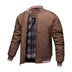 Paul Men's Diamond Quilted Bomber Jacket - Brown
