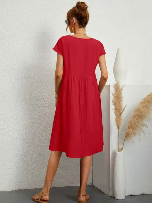 Kiara | Chic Casual Pocket Dress for Everyday Elegance
