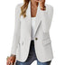 Roxanne | Women's Long Sleeve Casual Blazer - White