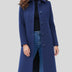 Josephine | Women's Single Breasted Winter Trench Coat - Dark Blue