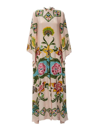 Jillian | Elegant Floral Long Sleeve Maxi Dress