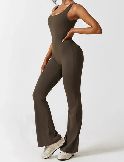 Judith | Women's Flare Leg Activewear Jumpsuit