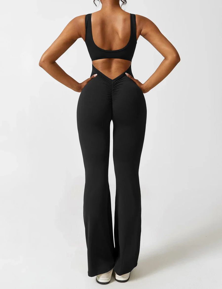 Judith | Women's Flare Leg Activewear Jumpsuit